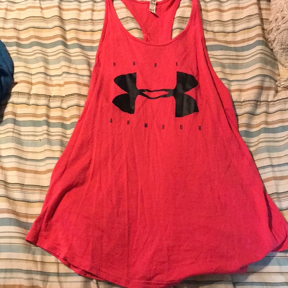Under armor pink tank top Sz M 😍 - Picture 4 of 8
